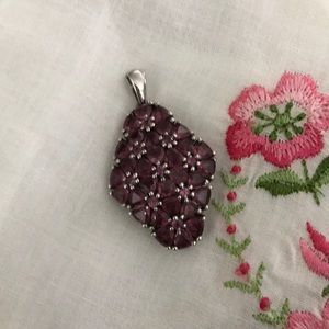 Silver amethyst pendant! Beautiful